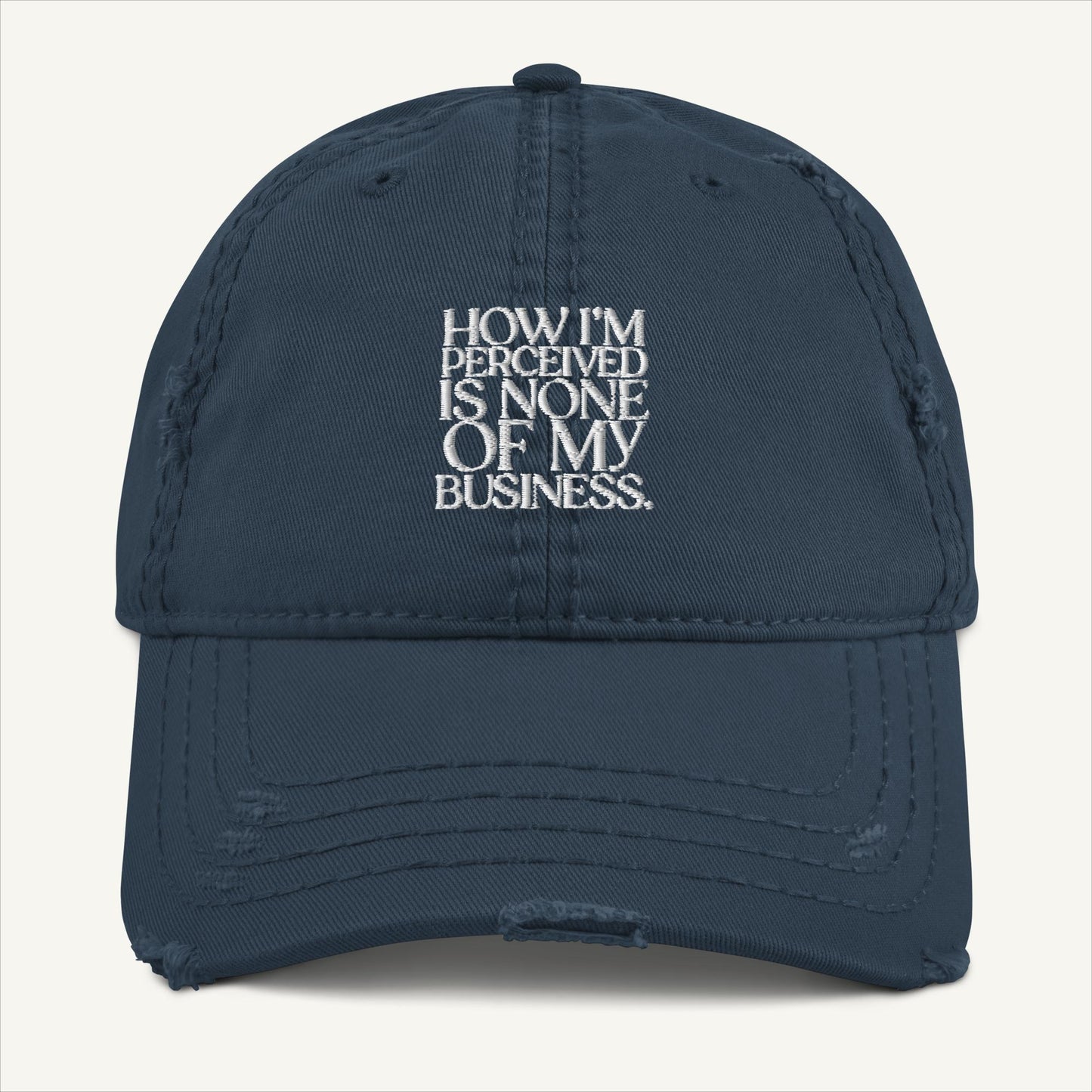 None of My Business | Distressed Cap